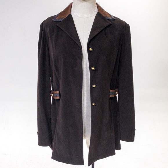 St. John Vintage S/M Adjustable Field Jacket Brown - Picture 8 of 15